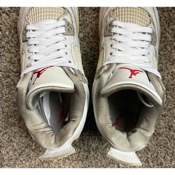 Nike Air Jordan 4 Retro White Oreo Size 7 Youth (Size 8.5 Women's) - Picture 9 of 9